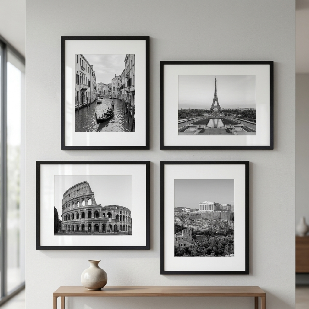 Cuadros Decorativos Modernos  | 4 Piezas A3